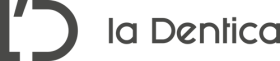 la dentica logo wersja pozioma gray
